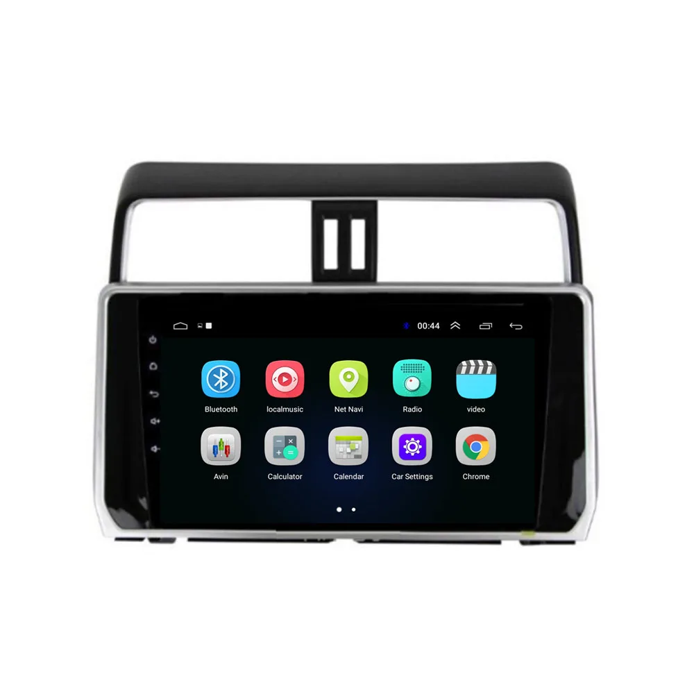 4G LTE Android 8,1 подходит для TOYOTA PRADO-Мультимедиа стерео автомобильный dvd-плеер навигация gps радио