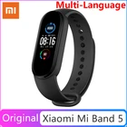 Многоязычный смарт-браслет Xiaomi Mi Band 5, смарт-браслет с сенсорным экраном Miband 5, фитнес-трекер, пульсометр, спортивный браслет для плавания