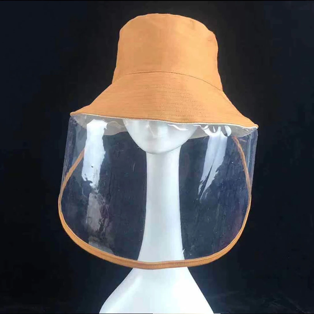 

Unisex Anti-spitting Reversible Hat Windproof Removable Clear Cover Fishman Hat
