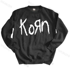 Мужская Уличная одежда, свитшот, потрясающие толстовки, топ, Мужская черная толстовка с капюшоном от бренда Korn Old School, Прямая поставка