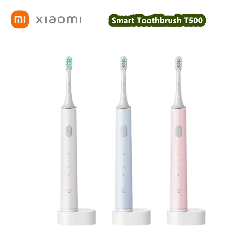 

Электрическая зубная щетка XIAOMI MIJIA T500, умная ультразвуковая щетка для отбеливания зубов, вибратор, беспроводной очиститель для гигиены поло...