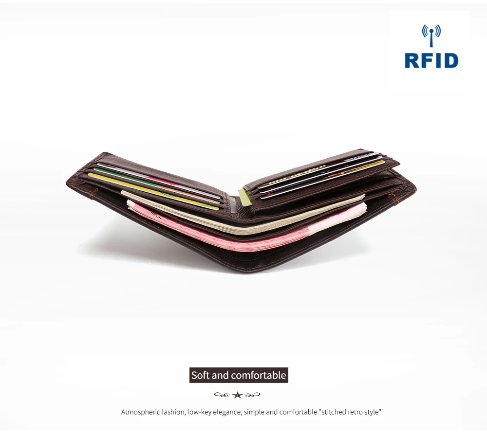 JOYIR RFID мужские кошельки Держатель водительских прав, настоящий компактный кожаный бумажник, повседневный кожаный кошелек, визитница, кошелек для мужчин