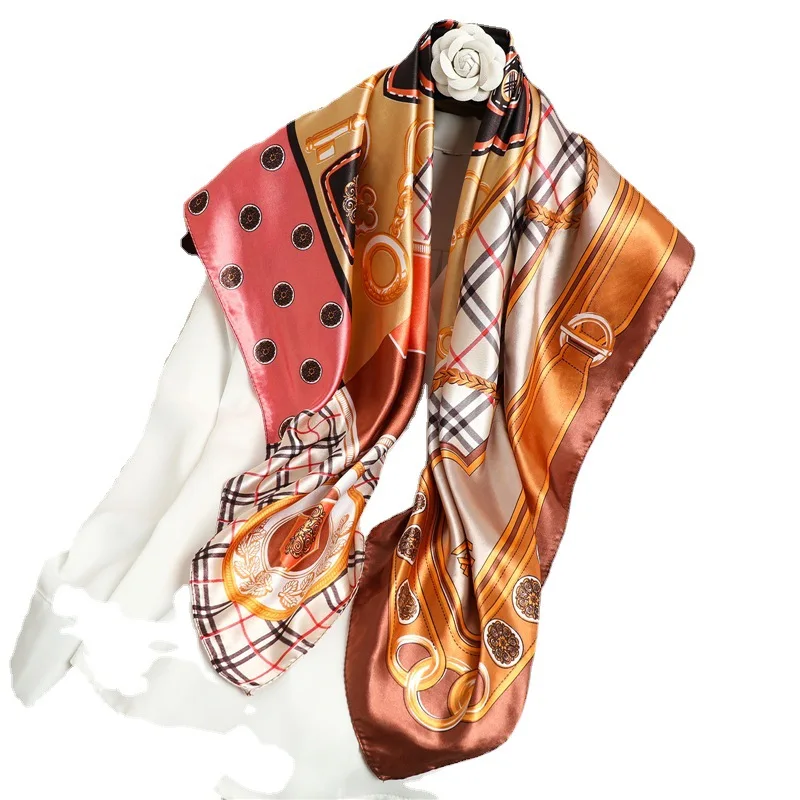 

Mulberry Scarf Women Silk Scarf Luxury Shawl Scarves Beach Cover-ups Bandana Hijabs Bufand de seda Foulard en soie solar playa