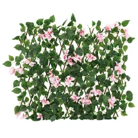 flower artificial green plants fence trumpet morning glory rattan holiday party supplies telescopic wood strips home garden