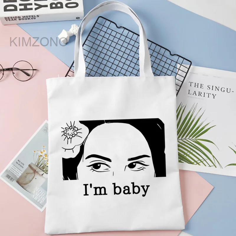 

Lana Del Rey shopping bag shopping reusable bolsa grocery cotton bolsas de tela bag shoping tote reciclaje foldable cabas