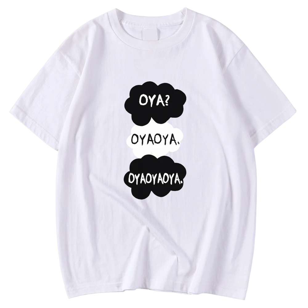 

Oya Oya Oya Haikyuu Printing Clothes Round Neck Mens Tshirts Tee Shirts Cartoon Regular Sleeve Tees Men's Four Seasons