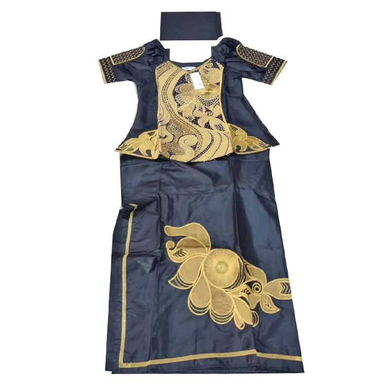 MD african women clothing sets skirts for print dresses patterns bazin skirt and top suit africa turbans | Тематическая одежда и