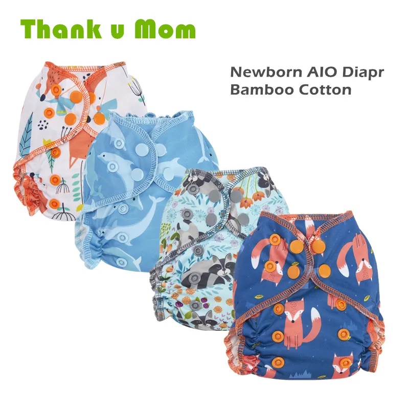 Благодарим Вас мама тканевые подгузники для новорожденных All In One подходит 2 5 кг