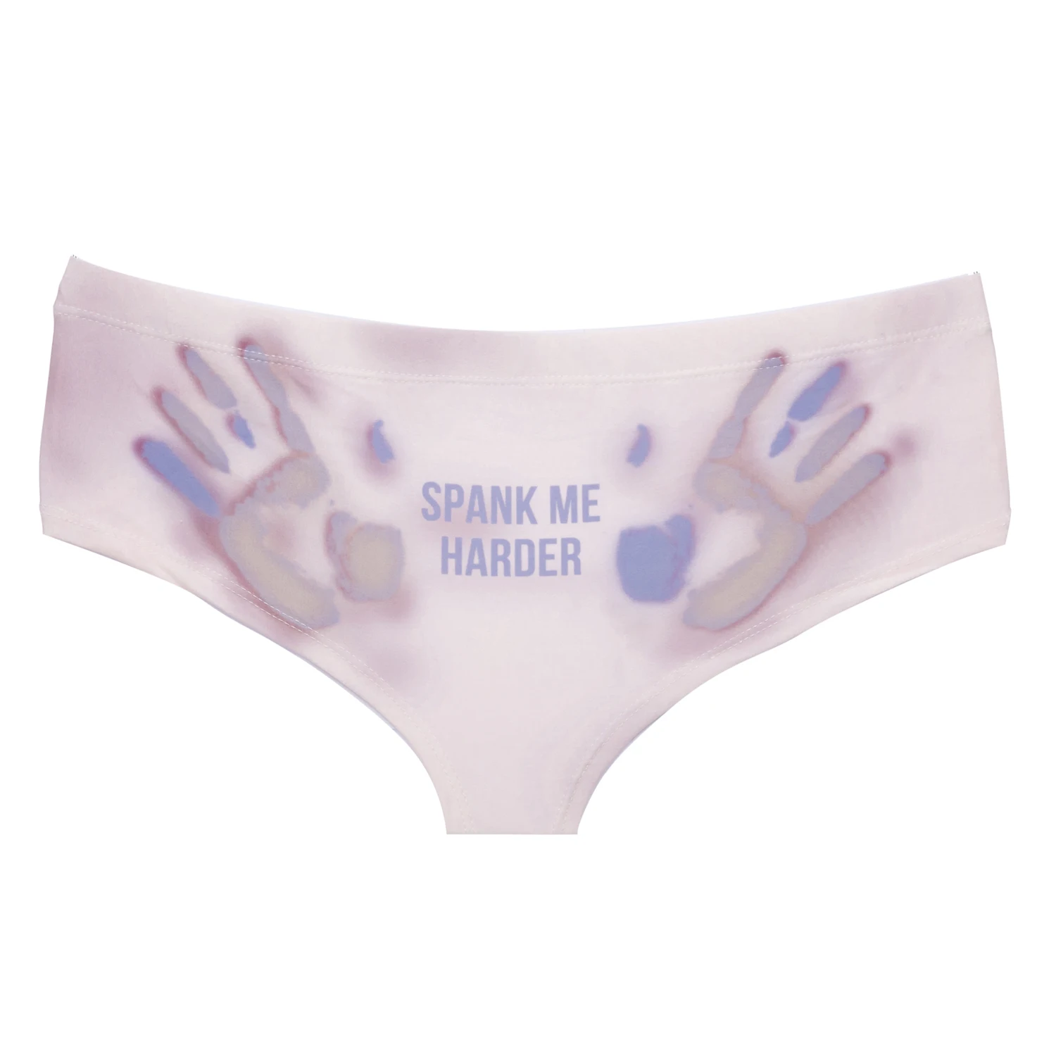 Сексуальное женское нижнее белье Spank Me Hard Hands Pink с забавным принтом горячее