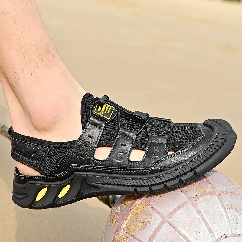 Brand Men Sandals Soft Casual Roman Shoes Outdoor Breathable Mens Summer Comfortable Light Sandalias Hombre Plus Size 46 | Обувь