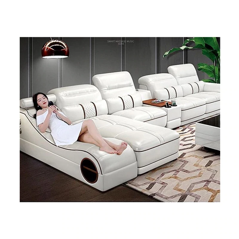 Easyliving 2020 NEW Genuine Leather sofa sectional home living room furniture modern | Мебель