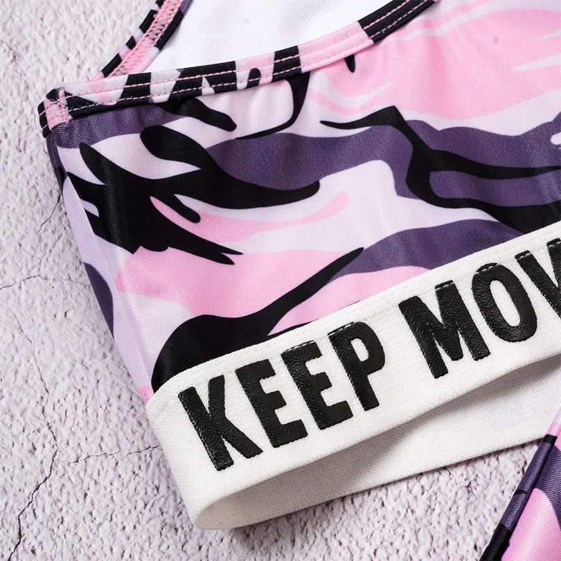 Детская одежда для девочек гимнастики Спортивная Одежда танцев кроп-топ без