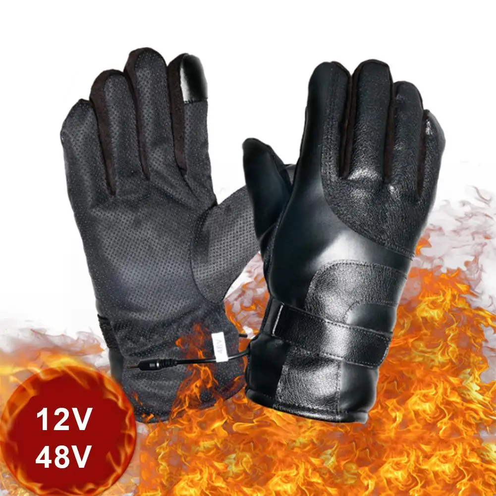 Перезаряжаемые перчатки с электрическим подогревом Зимние для езды на мотоцикле
