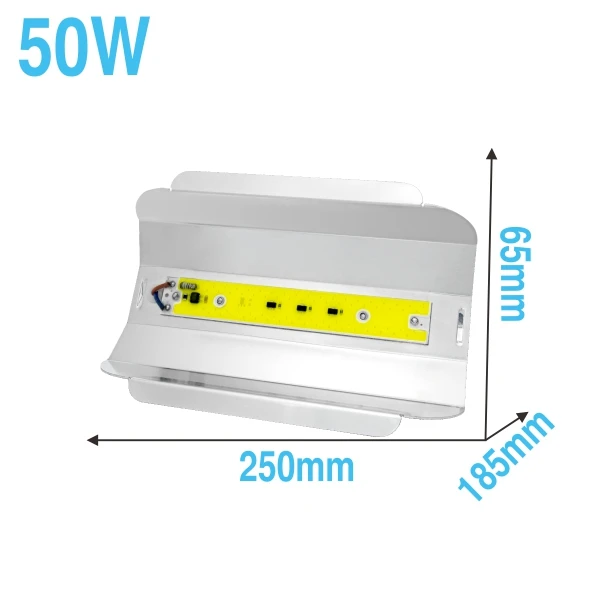 50W COB Floodlight Светодиодный прожектор светильник 30W 50W 100W 230V Водонепроницаемый для Светодиодный уличный фонарь Открытый Светодиодный точечный светильник потолочные светильник стены отражатель садовый светильник Инж - Испускаемый цвет: 50W COB Floodlight