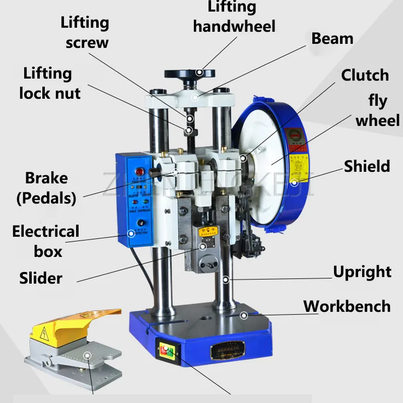 Precision Electric Small Punch Desktop Stamping Machine Powerful Dual Control Easy To Operate Low Noise General Tools Equipment |
