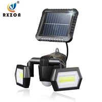 led solar light outdoor double head wall lamp motion sensor is waterproof and moisture proof suitable for courtyards garages