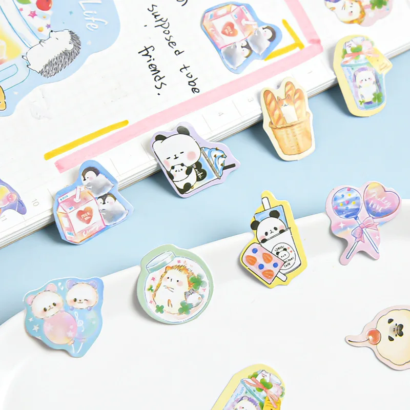 Washi бумага цветовой стикер карикатуры пакет Симпатичный типа сделай себе сам