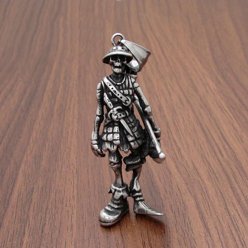 Бесплатная доставка готический кулон из нержавеющей стали 316L серебряного цвета