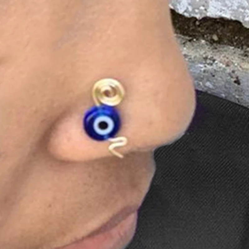 Кольцо-зажим Змея из нержавеющей стали для пирсинга носа 3 шт. | Украшения и