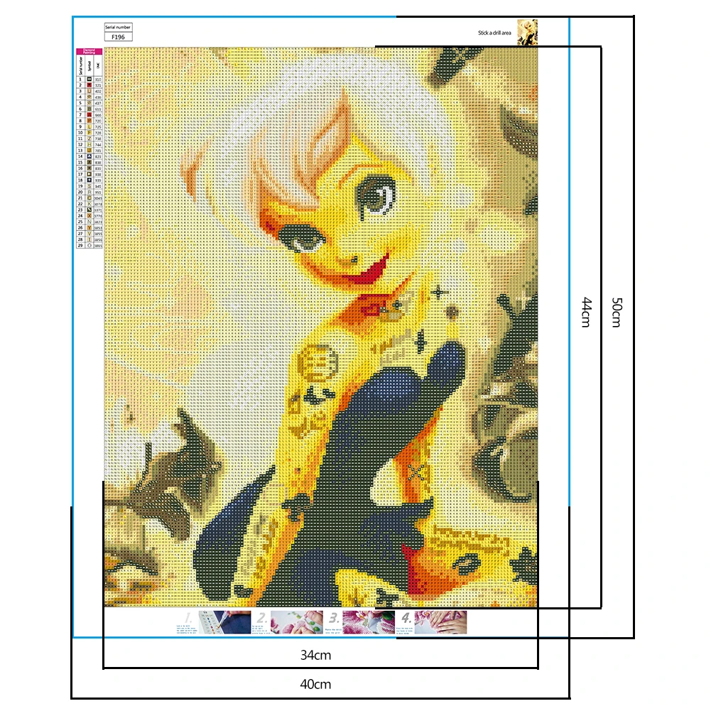 Набор для алмазной вышивки Девочка из мультфильма|Алмазная мозаика и вышивка| |