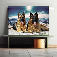 diy colorings pictures by numbers with dogs picture drawing relief painting by numbers framed home