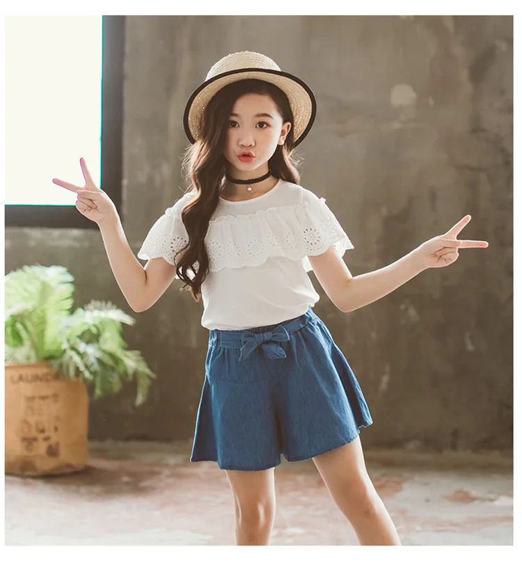 Новейшие летние модели для больших детей летнее платье девочек новый тренд