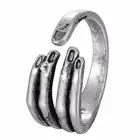 Винтажное Открытое кольцо в стиле панк для женщин и мужчин