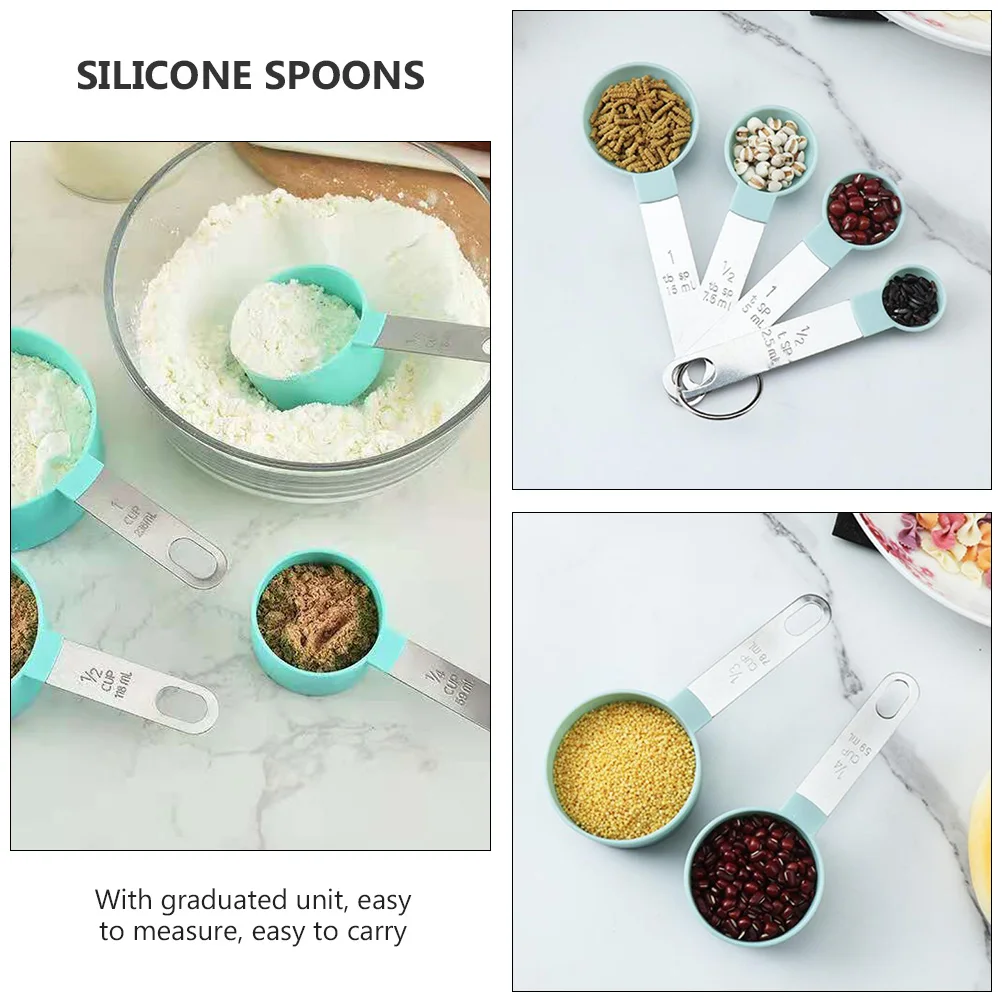 

1 Set Durable Rustproof Practical Multipurpose Convenient Spoons with Scale for Baking