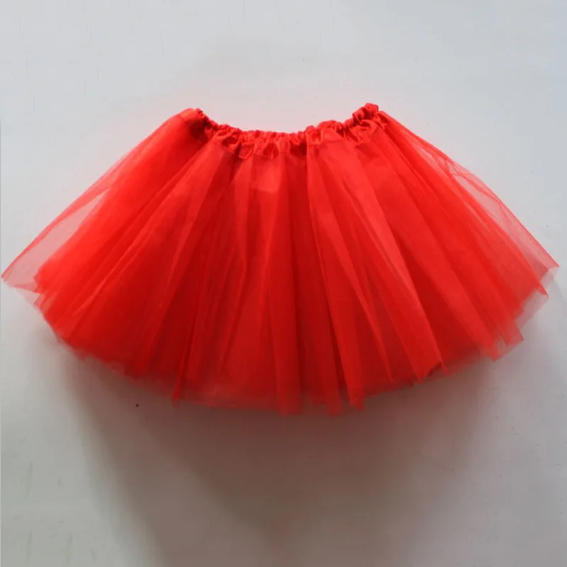 2-8 years old Girls Halloween Costumes Mesh Tutu Skirt White Pink Purple Red Brown Ballet Pettiskirt Cosplay 3 layer Yarn | Тематическая