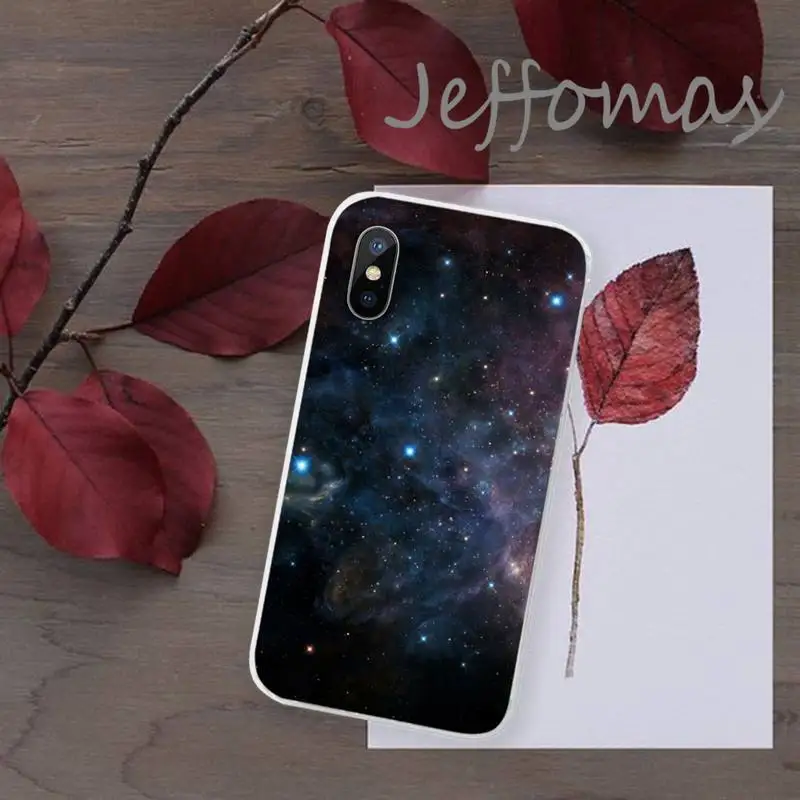 

Space for galaxy Phone Case Transparent for iPhone 11 12 mini pro XS MAX 8 7 6 6S Plus X 5S SE 2020 XR