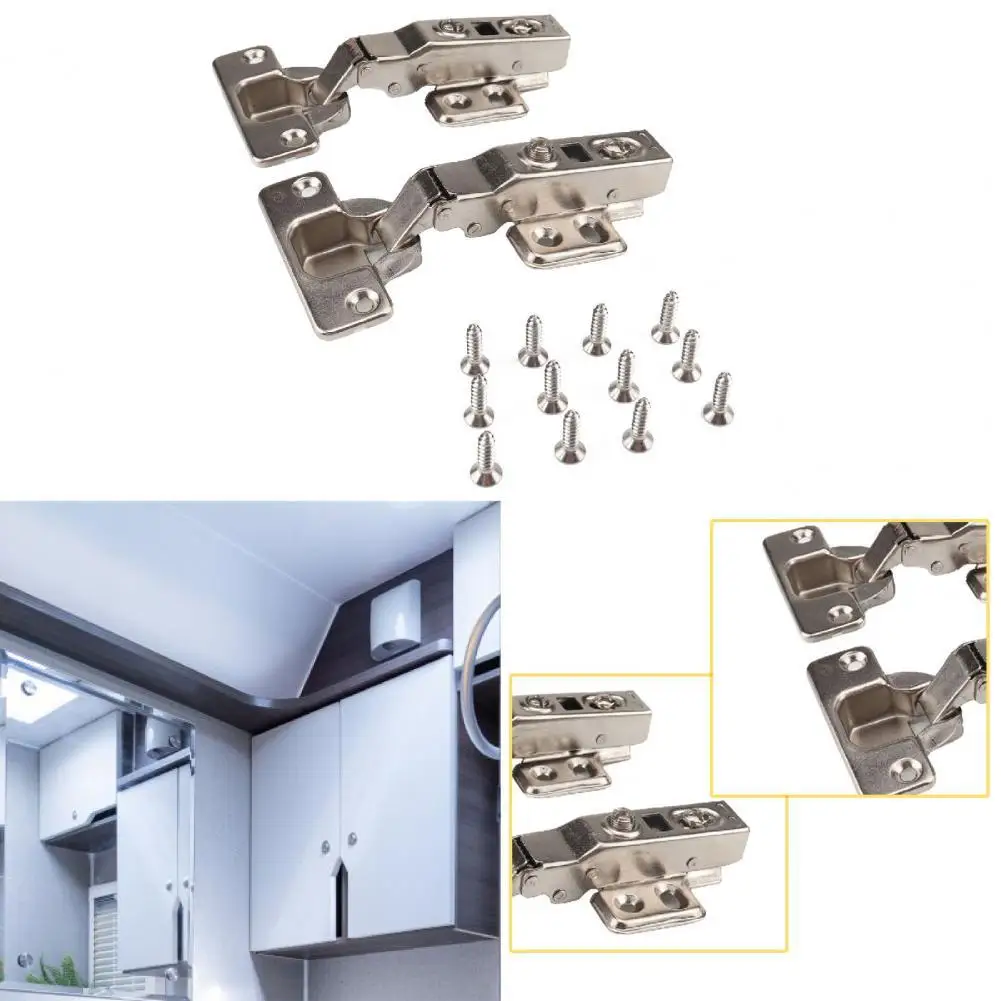 

Mini 2Pcs Useful Anti-rust Soft Close Cabinet Hinge Door Hardware Concealed Hinge Damper Buffer for Cabinet