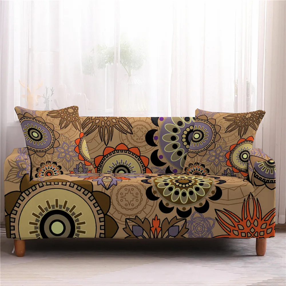 Чехлы для диванов эластичные чехлы Защитные 3D Богемия секционных спандекс 1/ 2/3 /4