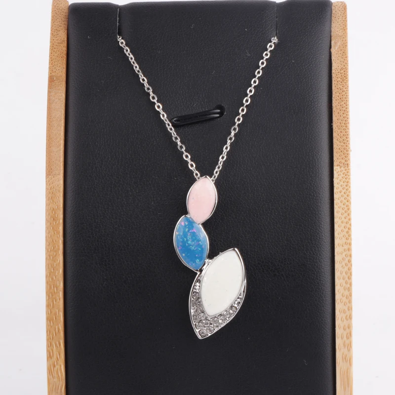 

Luxury Female Big Pendants Necklaces Multicolor Geometric Patterns Wedding Necklace Jewelry For Women Best Gifts