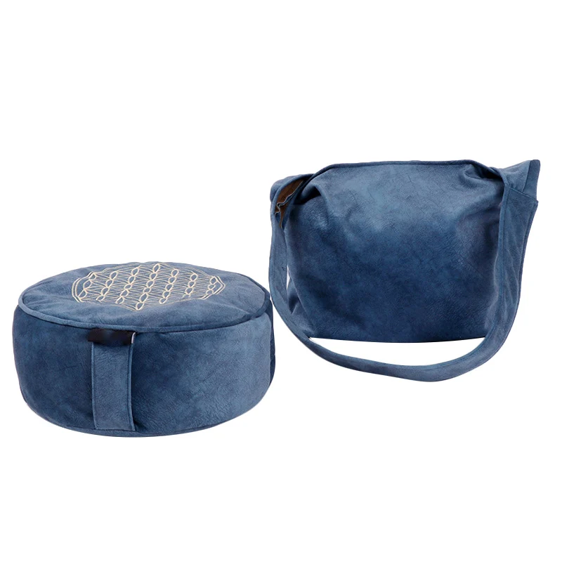 

Yoga Meditation Buckwheat Bolster Pillow Cushion Yoga Meditation Cushion Zippered Cotton Cover Machine Washable