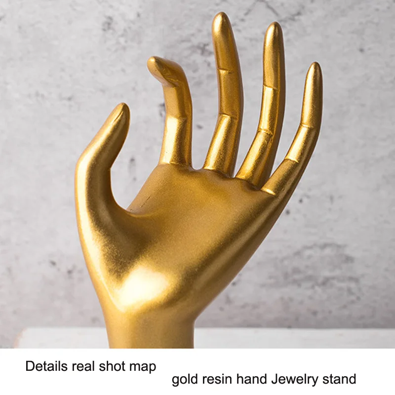 Лидер продаж подставка-держатель для ювелирных изделий из золотистой смолы -