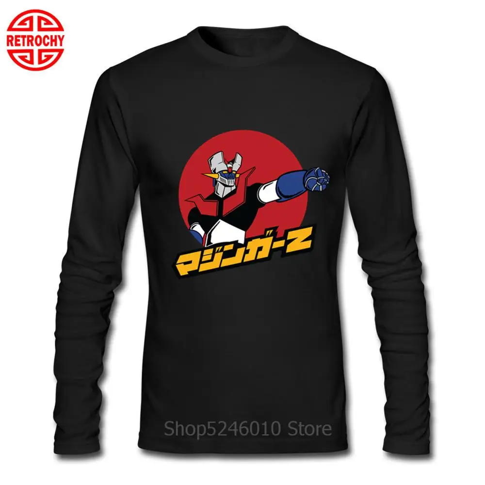 Футболка Mazinger Z Мужская азиатского размера Классическая тенниска в стиле аниме с