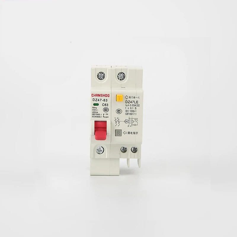 Новый RCCB RCD AC 230 В/400 В DZ47LE 63/1P + N 16A 20A 25A 32A 40A 50A 63A миниатюрный прерыватель