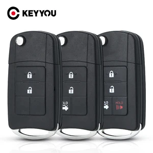 Ключ для автомобиля KEYYOU с 234 кнопками, модифицированный откидной складной, чехол-брелок для Toyota Camry RAV4 Corolla TOY43