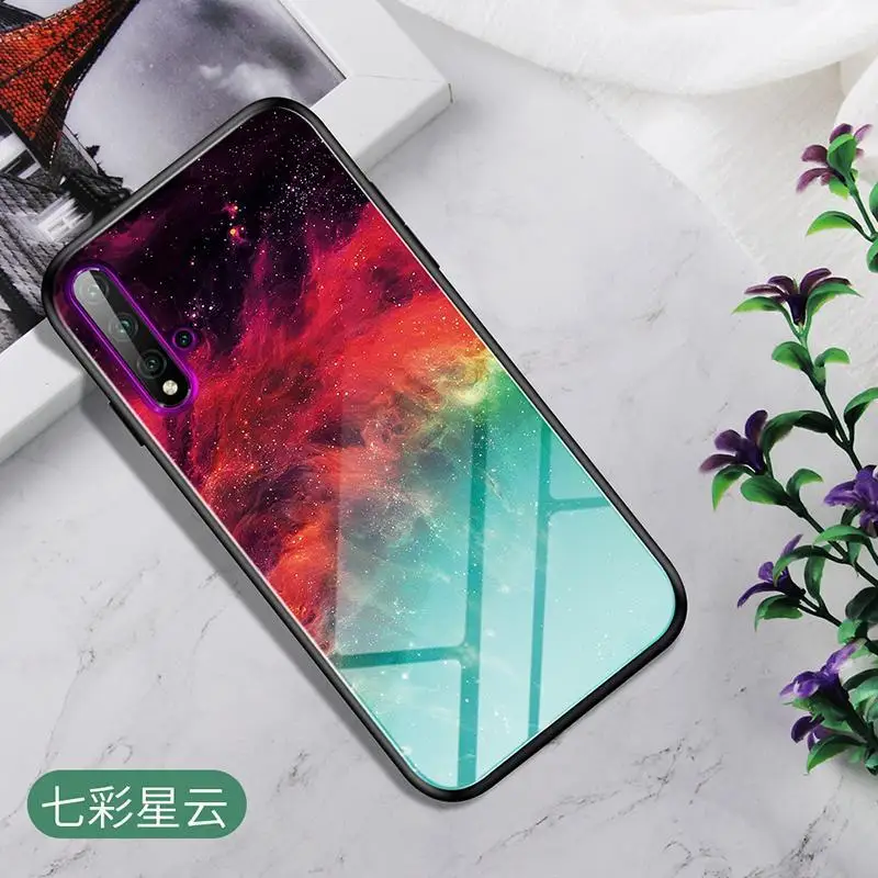 Роскошный градиентный мрамор закаленное стекло крышка для Vivo Y7S iQOO NEO Z5X Z1 Pro X27 Pro V15 S1 Pro ударопрочный жесткий чехол Fundas - Цвет: 6