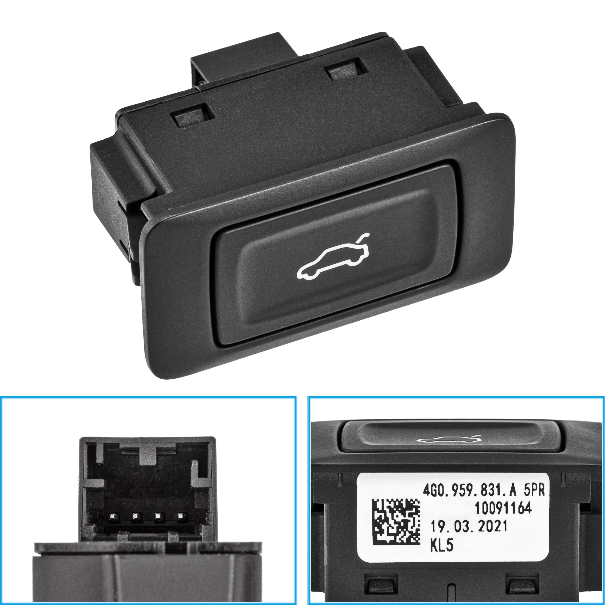 

Trunk Liftgate Release Switch Button 4G0959831A5PR 4G0959831A For Audi A6 A7 A8 Q3 Q5 Q7 S6 S7 S8 2010-2018