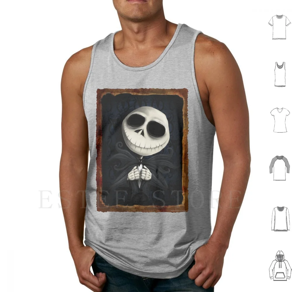 

The Pumpkin King-Tank Tops Vest Sleeveless Nightmare Before Christmas Halloween Pumpkin King Tim Burton Animation Cartoon