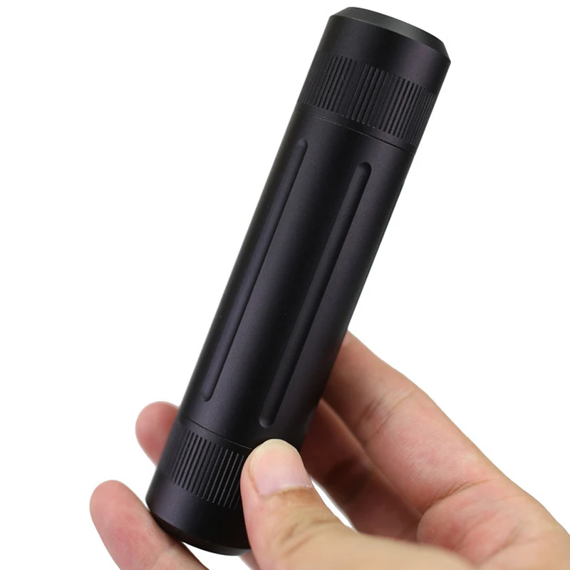 

Aluminum Alloy Black Waterproof Bottle Camping Survival Seal Bottle EDC Outdoor Tool