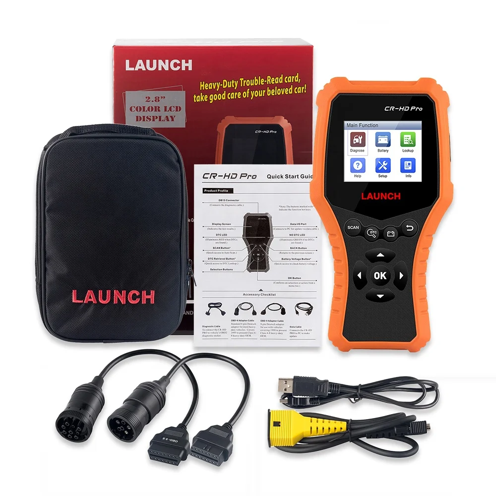

OBD2 HOBD diagnostic tool scanner code reader Launch X431 CR-HD Pro for car & truck diagnosis