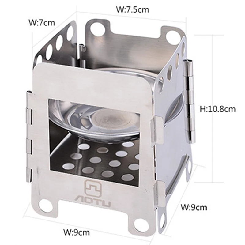 Портативная портативная уличная горелка для пикника барбекю титановая плита