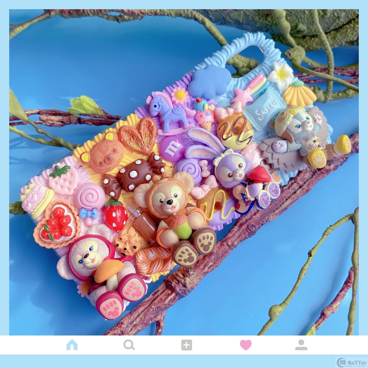 DIY чехол для iPhone 11 pro max 3D bear телефона ip 6s 7/8 plus милый кролик кремовый корпус X/XS MAX XR