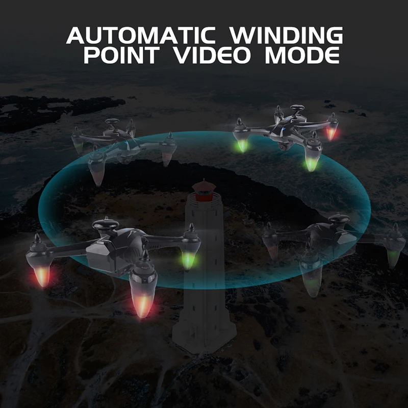 GW198 профессиональная ESC камера Дрон 1080P gps 5G wifi HD FPV на ру воздушный Квадрокоптер