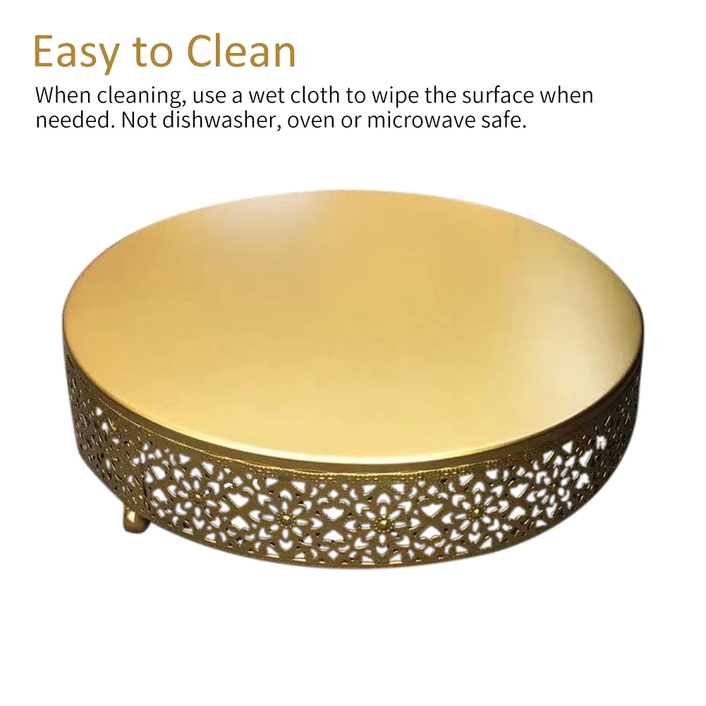 

3pcs Cake Stand Set Round Birthday Party For Dessert Table Metal Pastry Easy Clean Wedding Cupcake Home Kitchen Candy Event
