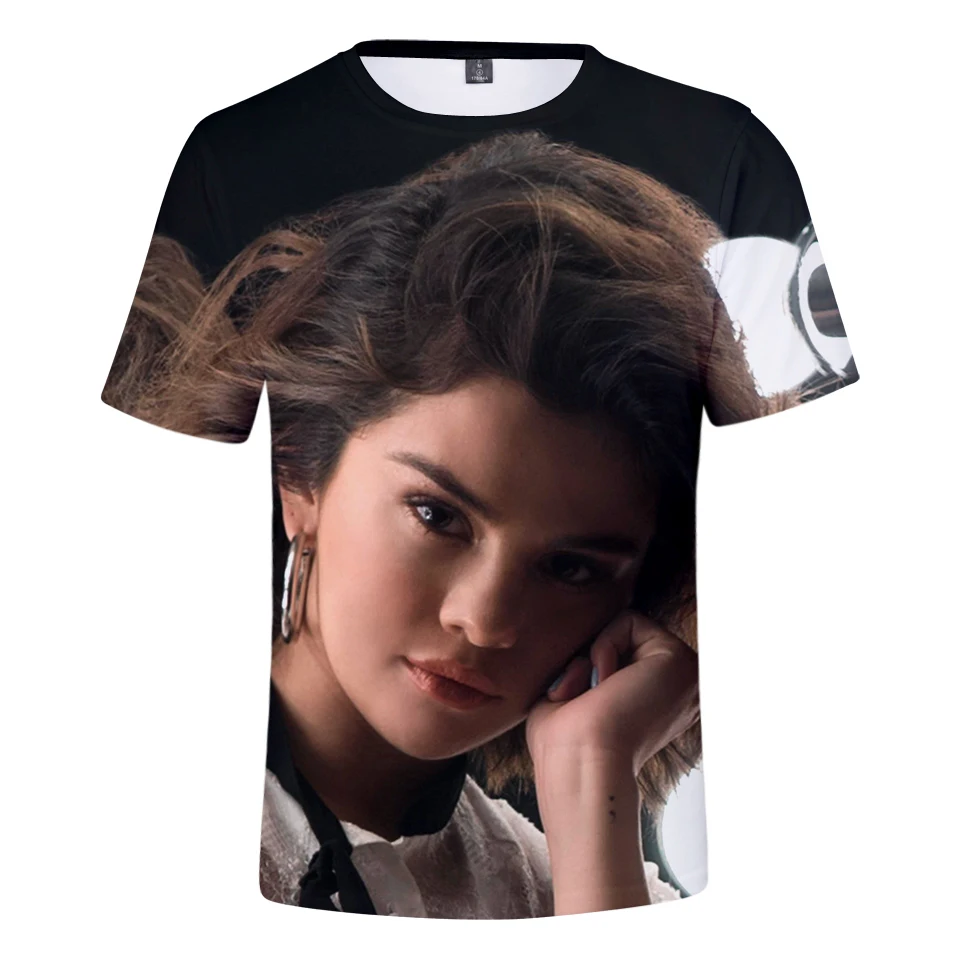 Selena Gomez 2019 3D Футболка Мужская/Женская летняя футболка Harajuku толстовки Gomez.|Мужские