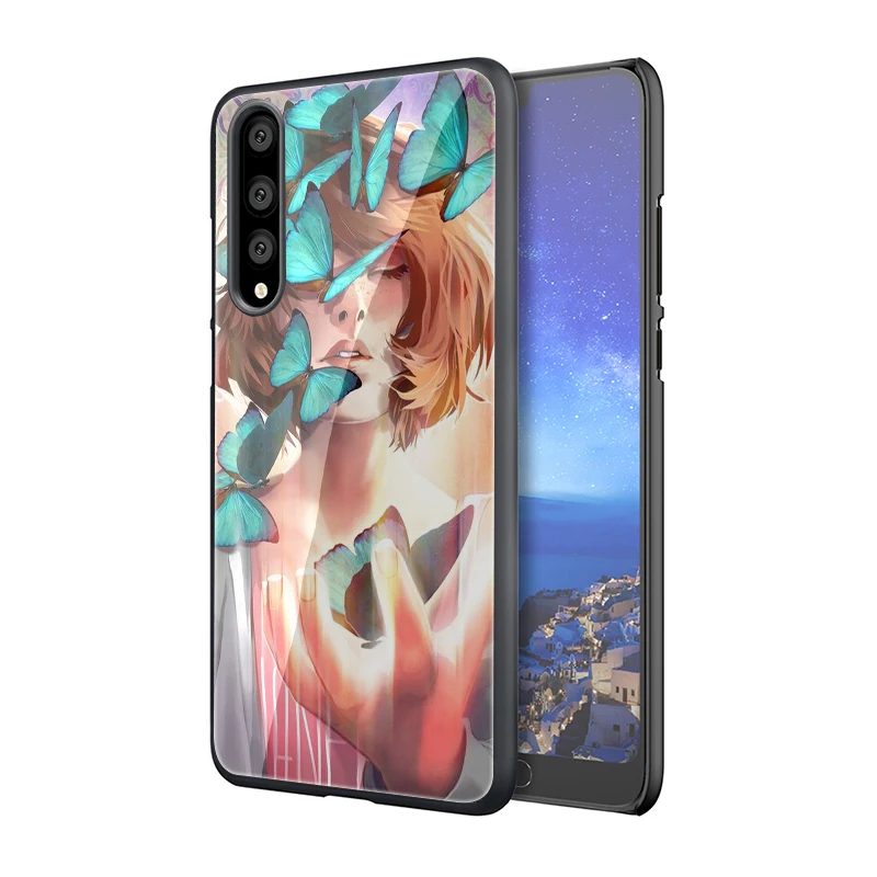 EWAU Life Is stranna закаленное стекло чехол для телефона Huawei Honor 8X9 10 mate 20 Lite 7A Pro Y6 Prime Y9