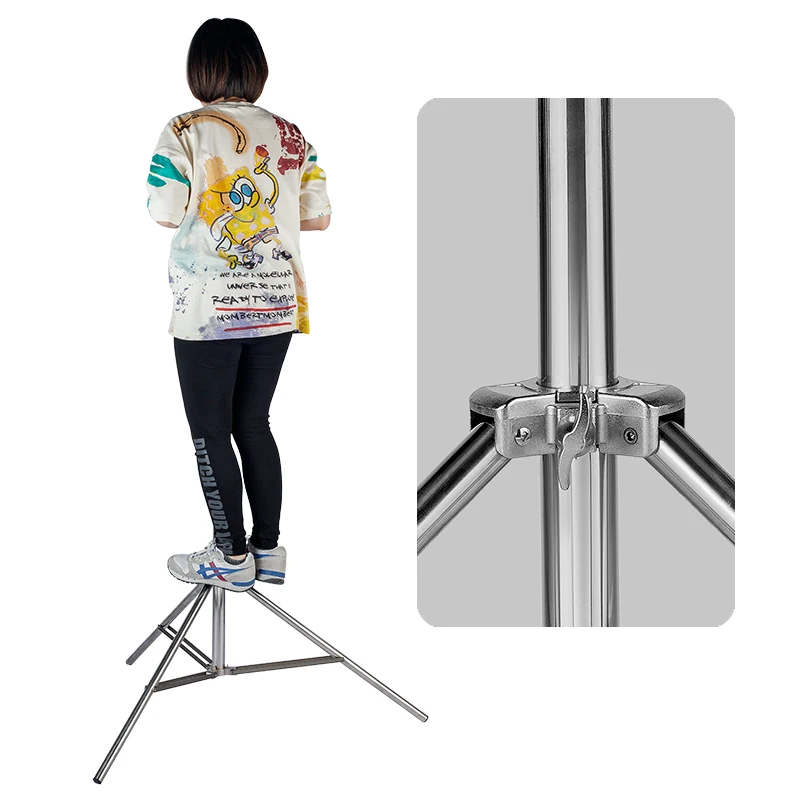 stainless steel light stand 102 inches260cm heavy duty for studio softbox monolight and other photographic equipment free global shipping